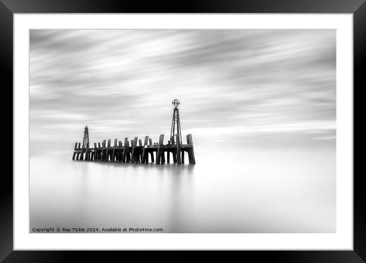 Lytham Pier Framed Mounted Print by Ray Tickle