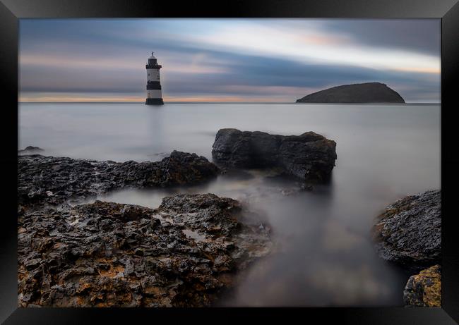 Penmon Lighthouse Framed Print by Ray Tickle