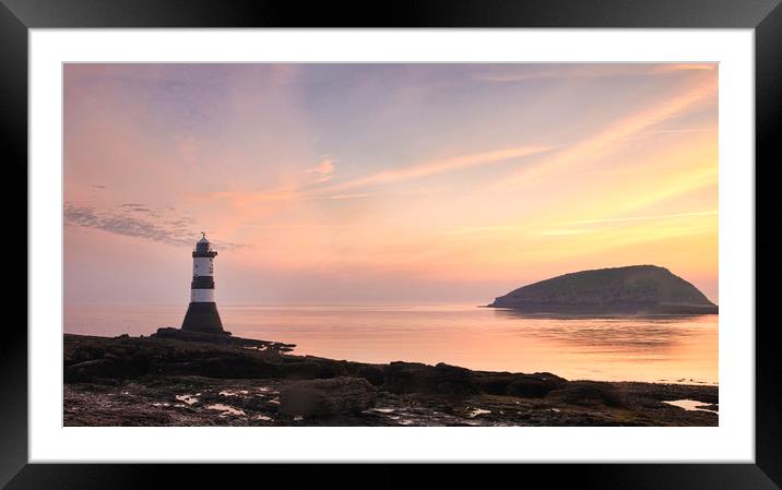 Penmon Sunrise Framed Mounted Print by Ray Tickle
