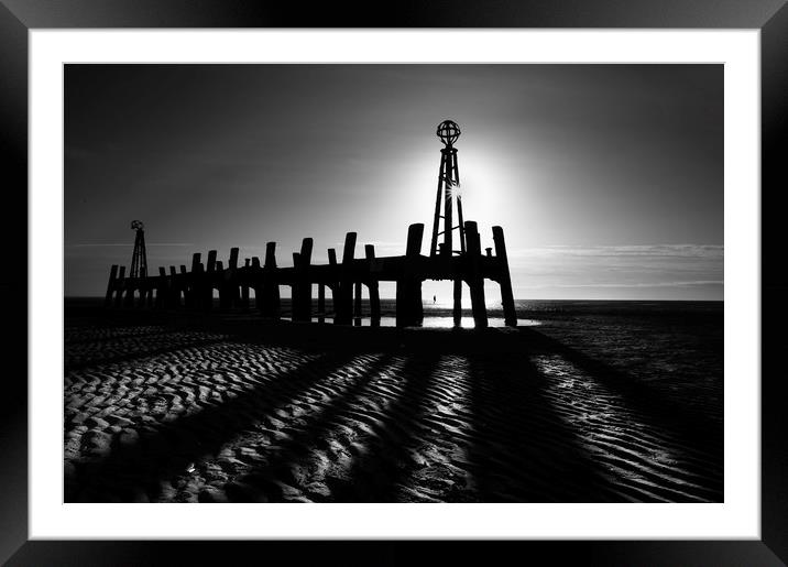 The old Lytham pier  Framed Mounted Print by Ray Tickle