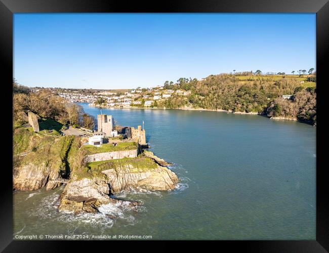 Dartmouth Castle Framed Print by Thomas Faull