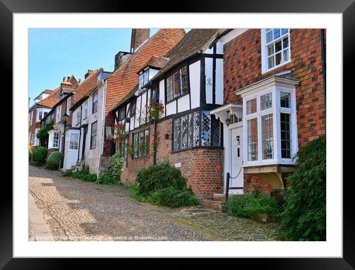 Mermaid Street Rye, East Sussex Framed Mounted Print by Nathalie Hales