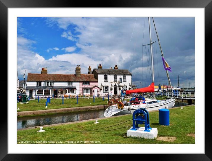 The Old Ship in Heybridge, Essex Framed Mounted Print by Nathalie Hales