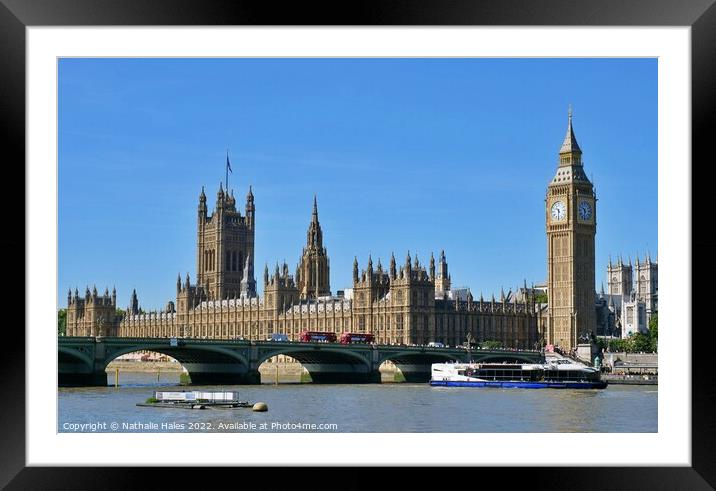 Houses of Parliament, London Framed Mounted Print by Nathalie Hales