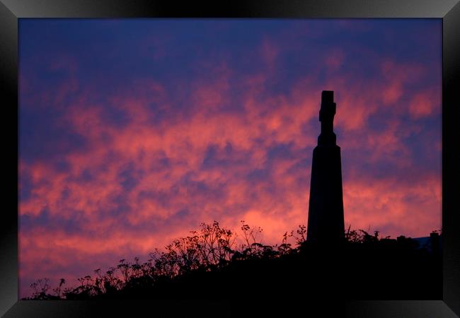 Cornish Sunset Framed Print by Nathalie Hales