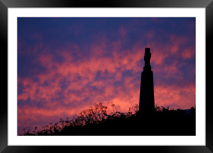 Cornish Sunset Framed Mounted Print by Nathalie Hales