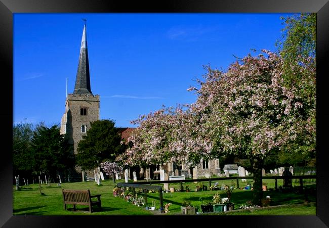 St John the Baptist Church, Danbury, Essex Framed Print by Nathalie Hales