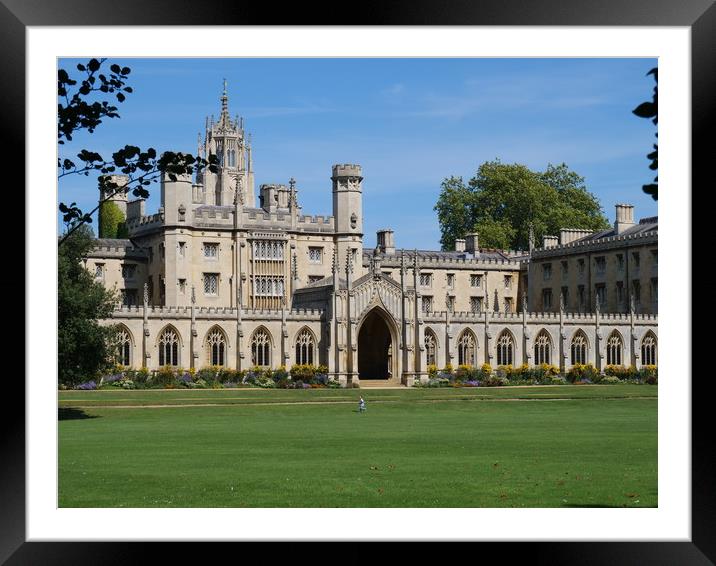 St John's College, Cambridge Framed Mounted Print by Nathalie Hales
