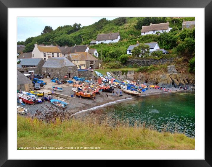 Cadgwith Harbour, Cornwall Framed Mounted Print by Nathalie Hales
