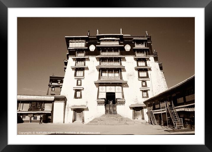 Potala Palace entrance, Lhasa Framed Mounted Print by Nathalie Hales