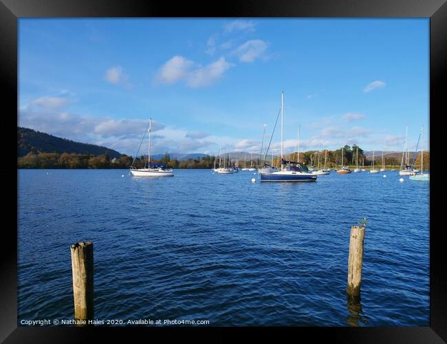 Sailing on Lake Windermere Framed Print by Nathalie Hales