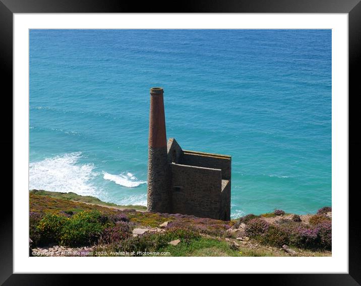 Wheal Coates from above Framed Mounted Print by Nathalie Hales