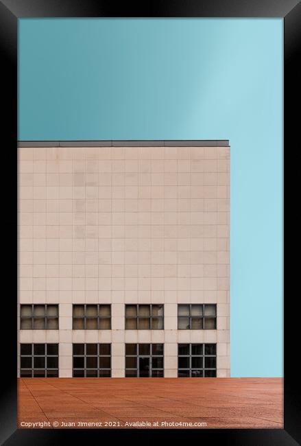 Minimalist Museum in Hamburg Framed Print by Juan Jimenez