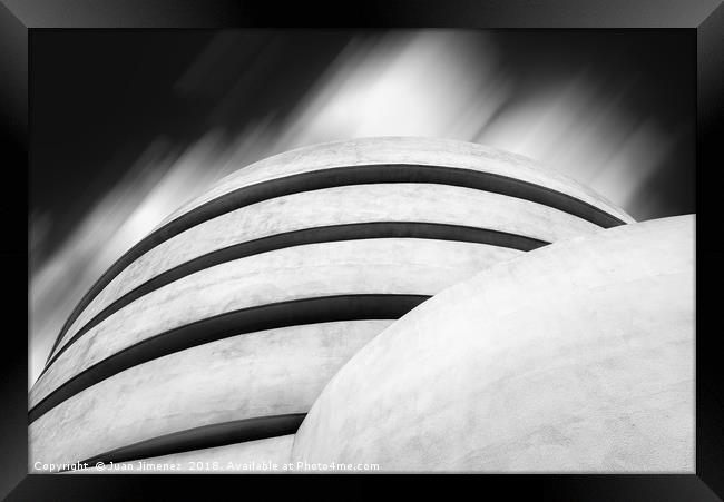 Guggenheim Museum of modern art in New York Framed Print by Juan Jimenez