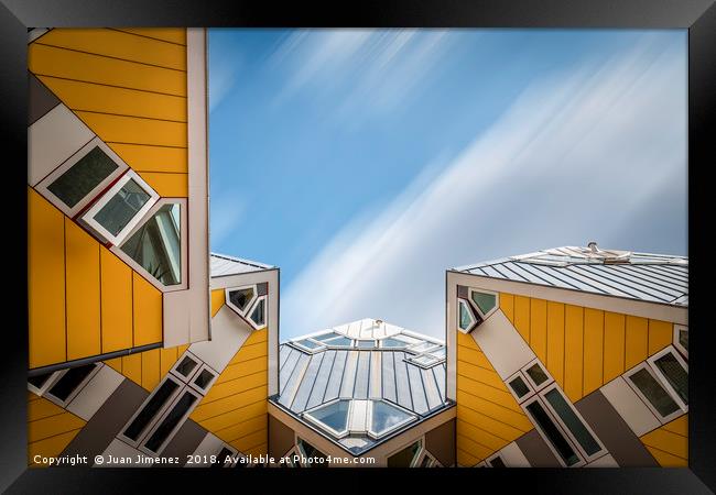 Cube houses in Rotterdam Framed Print by Juan Jimenez