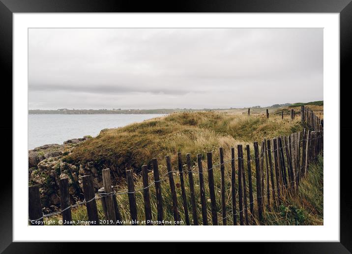 Wild seascape in the coast of Brittany Framed Mounted Print by Juan Jimenez