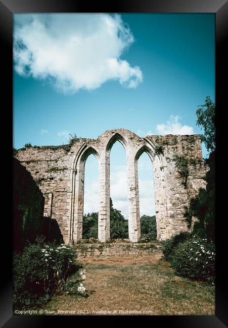 The Abbey of Beauport in French Brittany Framed Print by Juan Jimenez