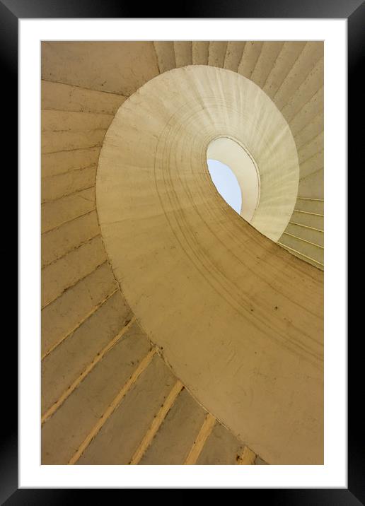 Stairs at Gdanski Bridge in Warsaw, Poland. Framed Mounted Print by Robert Pastryk
