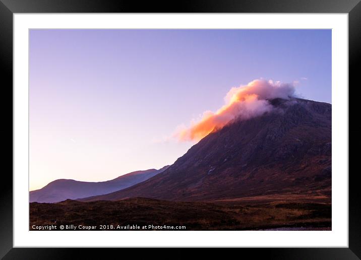 Misty Peak Framed Mounted Print by Billy Coupar