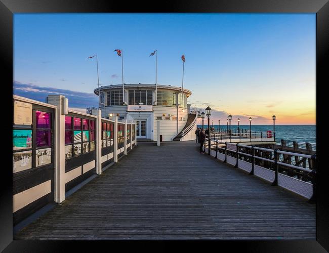 Worthing pier Framed Print by Debbie Payne