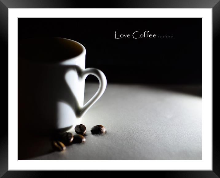 Love Coffee Framed Mounted Print by Neil Greenhalgh