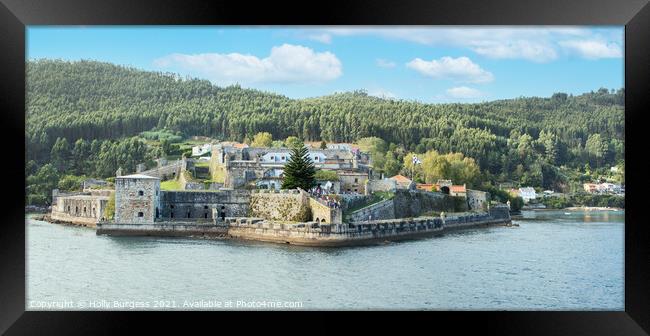 San Felipe Fortress: Galicia's Maritime Sentinel Framed Print by Holly Burgess