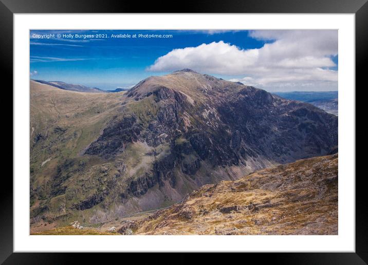 Wales's Pinnacle: Mount Snowdon Revealed Framed Mounted Print by Holly Burgess