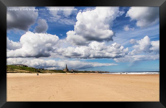 Tranquil Tynemouth: A Coastal Symphony North East Framed Print by Holly Burgess