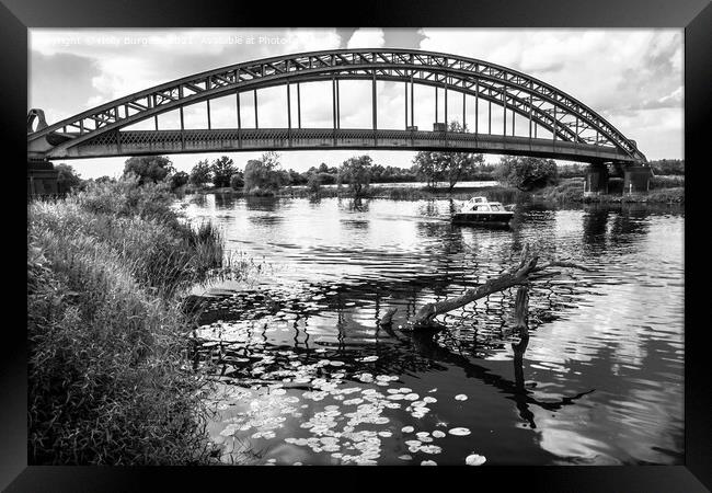 Iron Bridge Derbyshire on the Trent  Framed Print by Holly Burgess