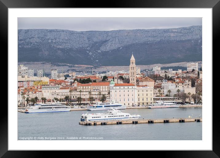 Split Croatia Bell tower  Framed Mounted Print by Holly Burgess