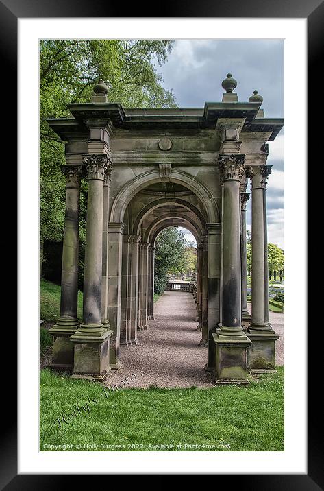 Enchanting Italian Archway at Trentham Gardens Framed Mounted Print by Holly Burgess