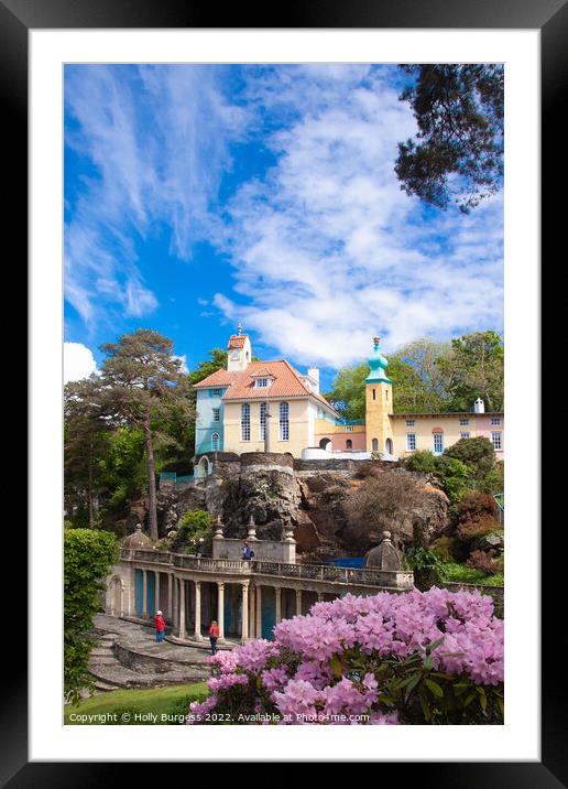 Portmeirion: Wales' Enchanting Coastal Village Framed Mounted Print by Holly Burgess