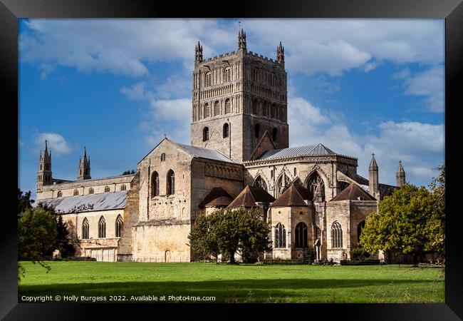 Gloucester Cathedral: A Gothic Testament Framed Print by Holly Burgess