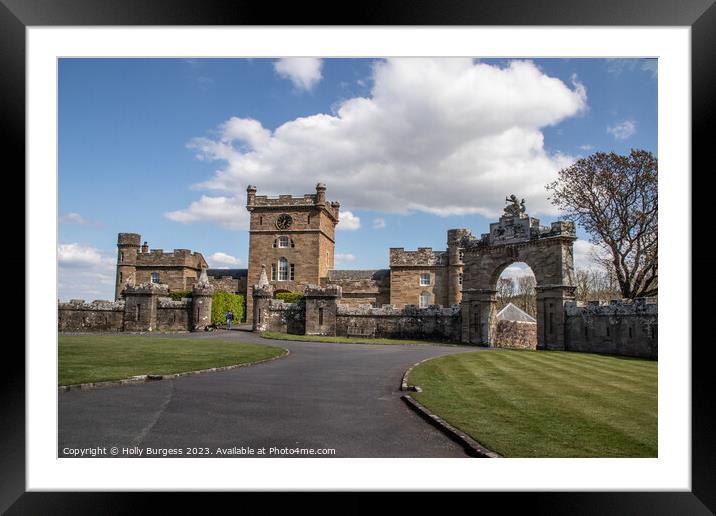 Culzean Castle over looking Firth of clyde  Framed Mounted Print by Holly Burgess