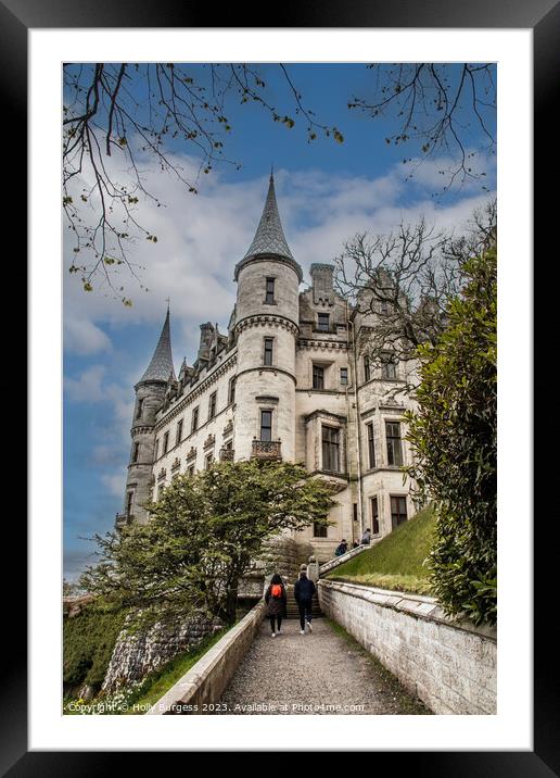 Dunrobin Castle: A Scottish Fairy Tale Framed Mounted Print by Holly Burgess