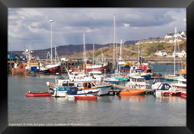 'Charming Mallaig: A Scottish Highland Haven' Framed Print by Holly Burgess