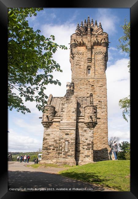 Wallace Monument Framed Print by Holly Burgess