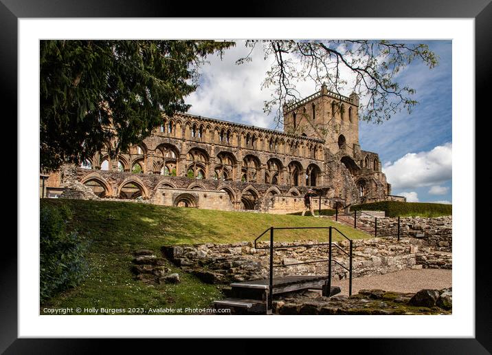 Echoes of Augustinian Magnificence Jedburgh  Framed Mounted Print by Holly Burgess