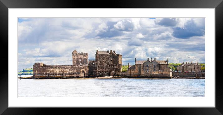 Blackness castle where Outlanders was filmed in Sc Framed Mounted Print by Holly Burgess