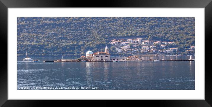 Bay of Kotor  Framed Mounted Print by Holly Burgess
