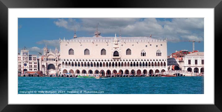 Doge's Palace, Palazzo Ducale Framed Mounted Print by Holly Burgess
