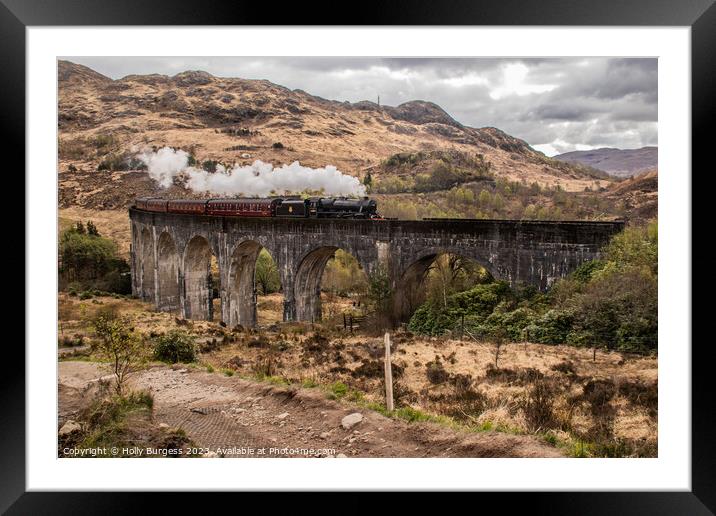Glenfinnan Viaduct, West highland Line used as Harry Potter Filming  Framed Mounted Print by Holly Burgess