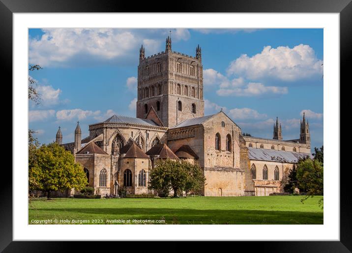 Glouster Cathedral England  Framed Mounted Print by Holly Burgess