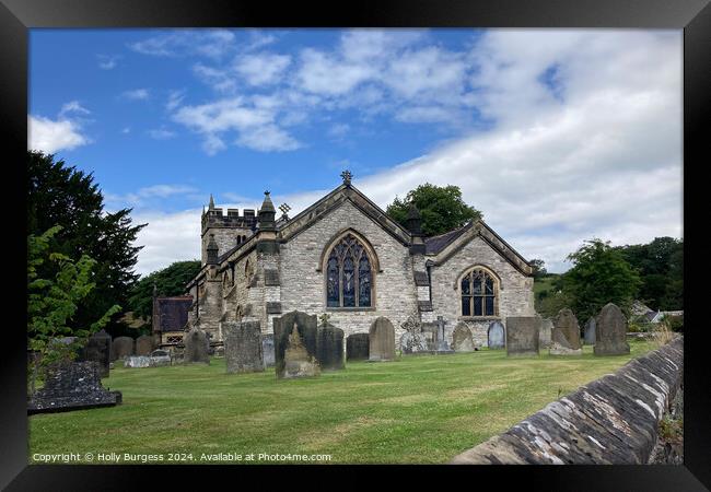 Holy Trinity Church Ashford in the Waters  Framed Print by Holly Burgess