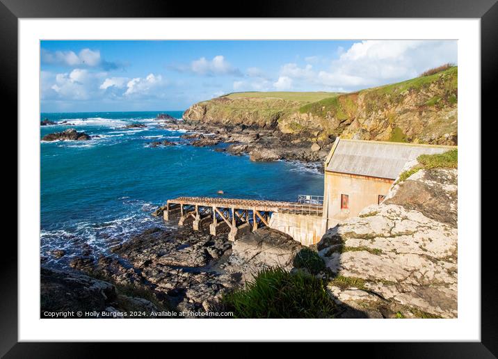 Mullion Cove Cornwall west coast of Lizard Peninsula  Framed Mounted Print by Holly Burgess