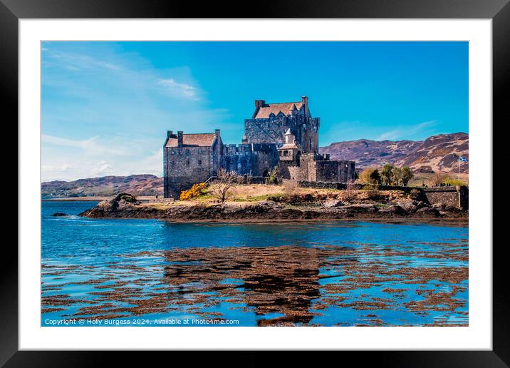 Eilean Donan A castle surrounded by a body of wate Framed Mounted Print by Holly Burgess