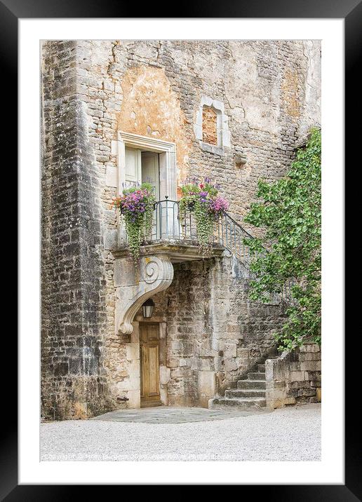 Enchanting Glimpse of Chateauneuf-en-Auxois, Franc Framed Mounted Print by Holly Burgess