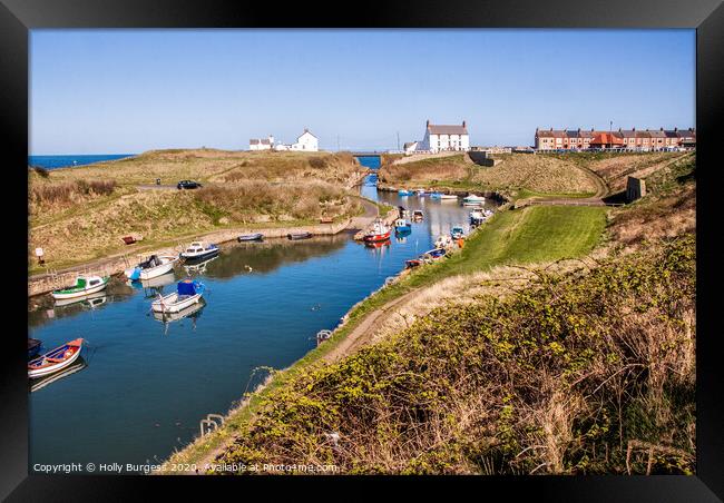 SEATON SLUICE Framed Print by Holly Burgess