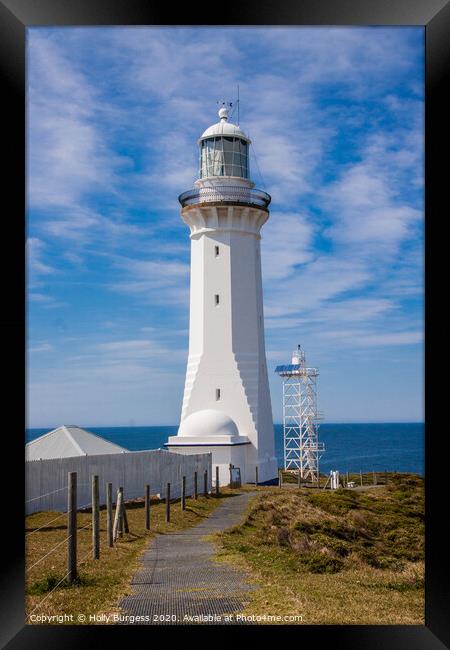 Beacon of Phillip Island: Australia's Coastal Gem Framed Print by Holly Burgess