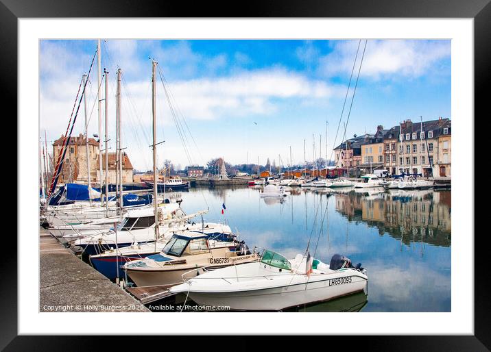 HONFLEUR Framed Mounted Print by Holly Burgess